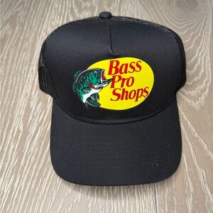 Bass Pro Shops Black and Yellow Fishing Hat